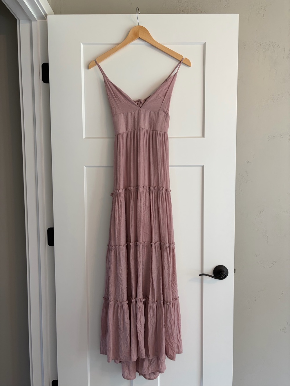 Altard State Dusty Pink Tiered Maxi Dress XS